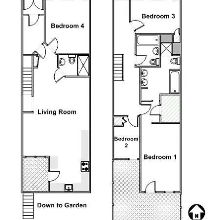 2 Bedrooms With A Private Bathroom In Lovely Home New York Room photo